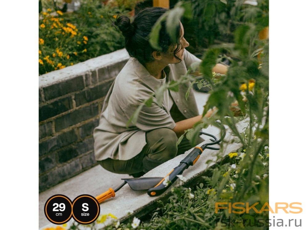 Рукоятка малая алюминиевая FISKARS S 29см OneClick
