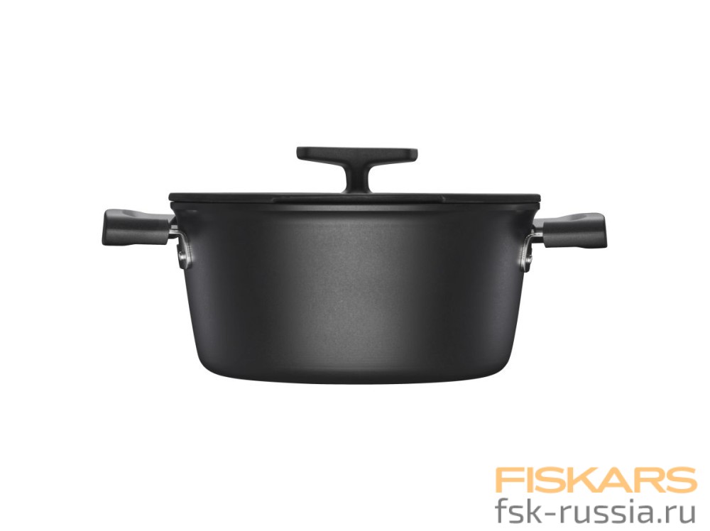 Кастрюля Fiskars Hard Face 3,5 л с крышкой