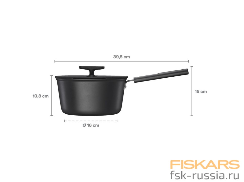 Соусник с крышкой Fiskars Hard Face 2,5 л