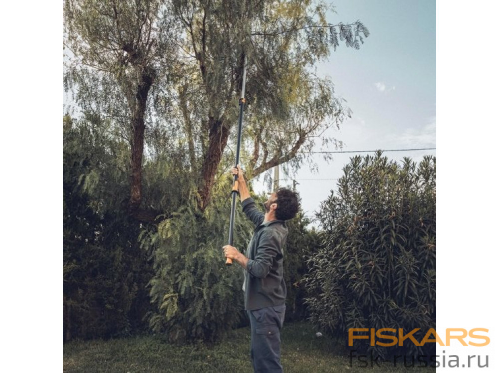 Телескопический сучкорез Fiskars PowerGear™ X UPX86 + Пила для сучьев