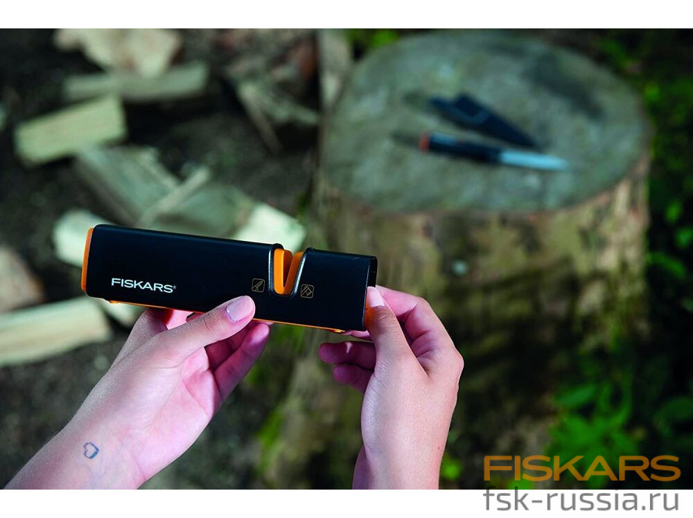 Набор Fiskars Топор X7 + Точилка для топоров и ножей Xsharp + Нож K40